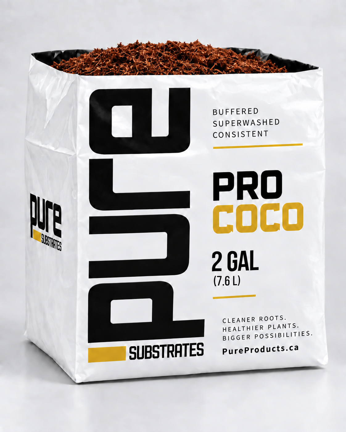 PURE SUBSTRATES Open Top Plastic 2 Gallon Grow Bag (18/CASE)